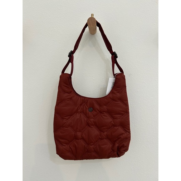 Lululemon Handbags - Lululemon 5L Quilty Pleasures Shoulder Bag Mini Roasted Wood NWT